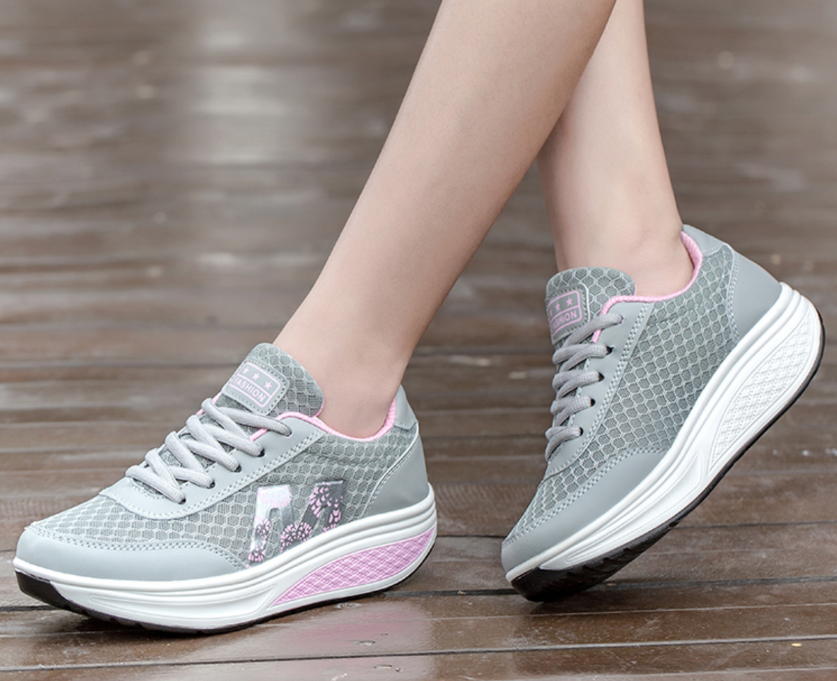 Gepolsterte Orthopädische Walking-Sneaker für Damen im Berufsalltag
