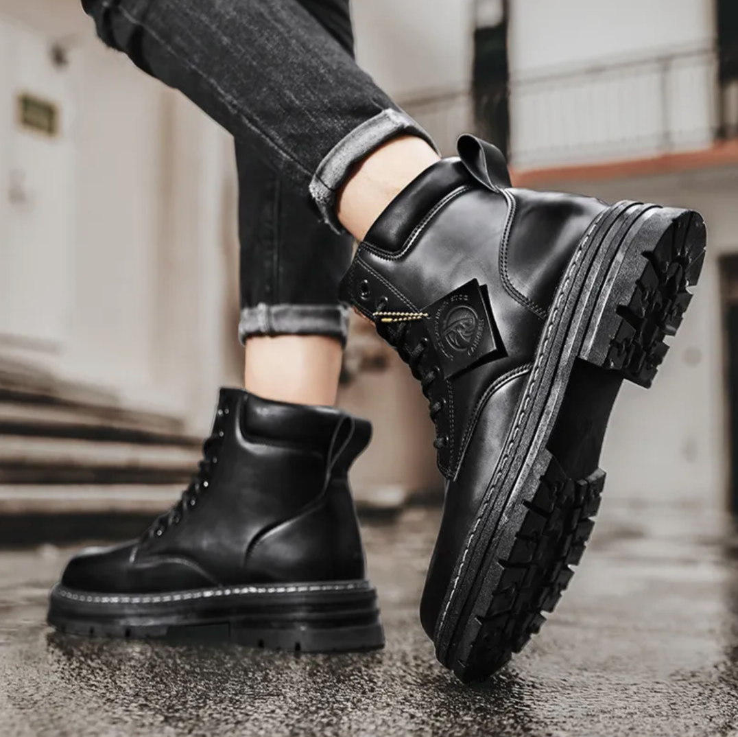 Wasserabweisende Herren Winterstiefel Mit Griffiger Sohle