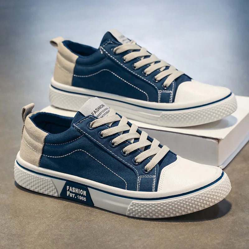 Atmungsaktive Herren Skate Sneaker Aus Canvas