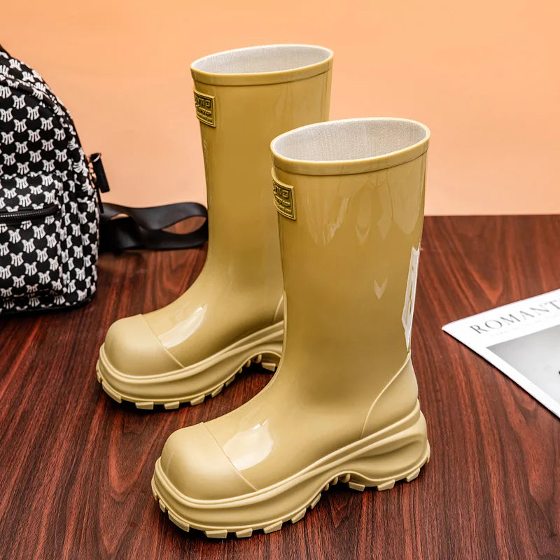 Knöchelhohe Damen Regenstiefel Mit Rutschfester Sohle