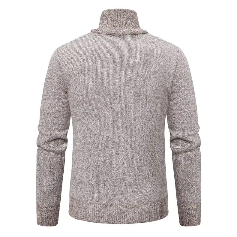 Herren Troyer Pullover Mit Halbem Reißverschluss