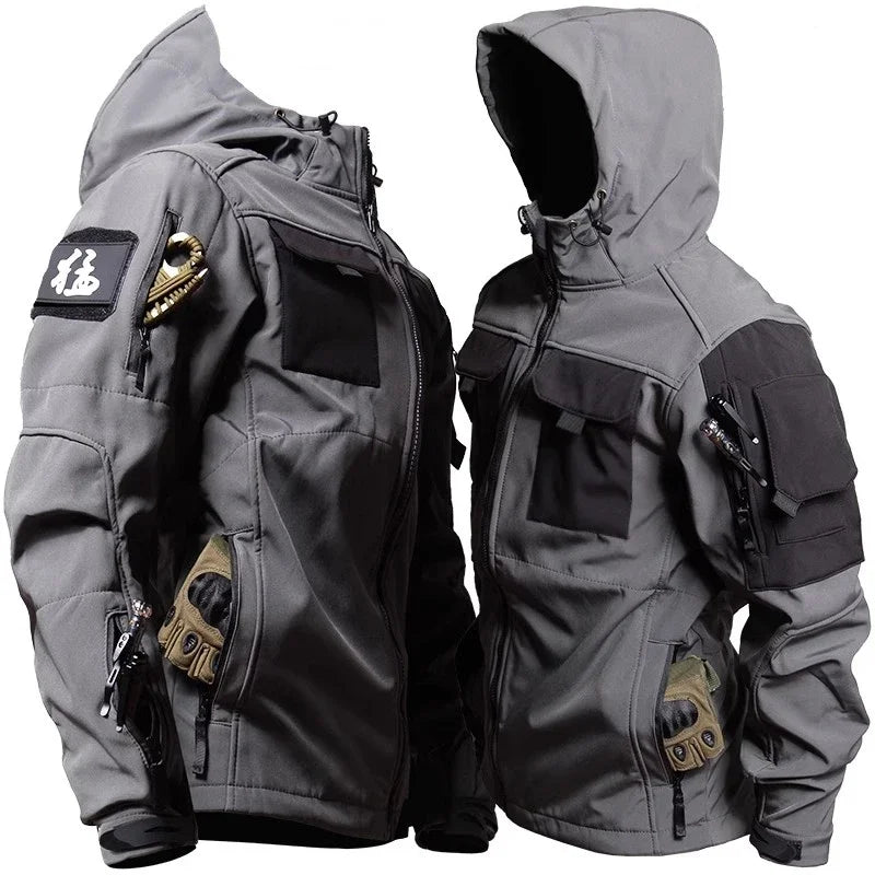Wasserdichter Herren Thermoanzug mit Vielen Taschen