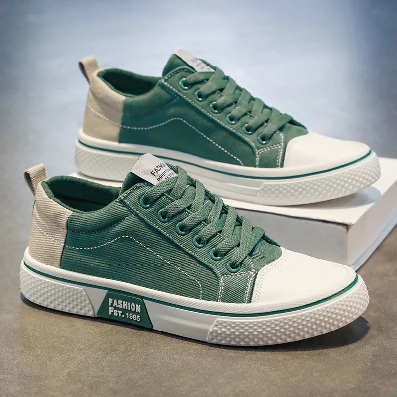 Atmungsaktive Herren Skate Sneaker Aus Canvas