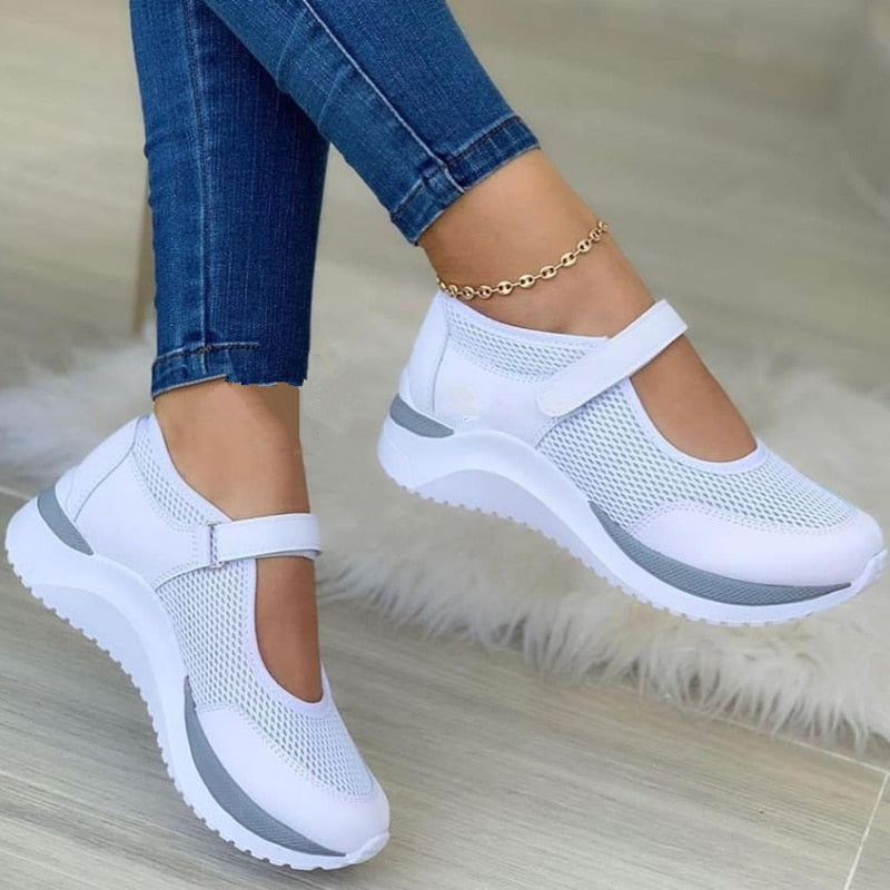 Leichte Atmungsaktive Orthopädische Damen Sneaker für den Alltag