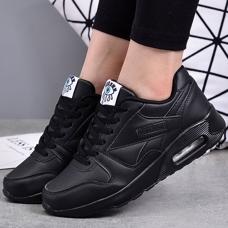 Rutschfeste Damen Freizeitschuhe mit Plateausohle