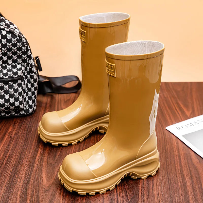 Knöchelhohe Damen Regenstiefel Mit Rutschfester Sohle