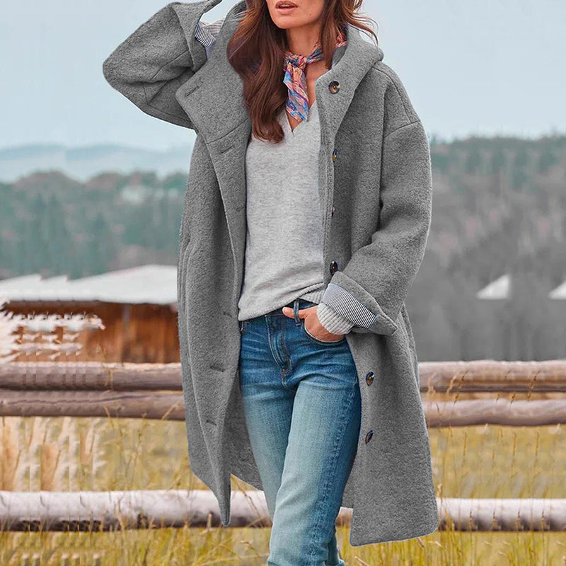 Gefütterte Winterjacke mit Bequemem Schnitt für Damen
