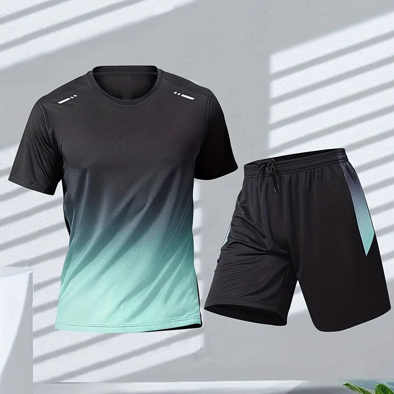 Zweiteiliges Sportset aus Shirt und Shorts für Herren