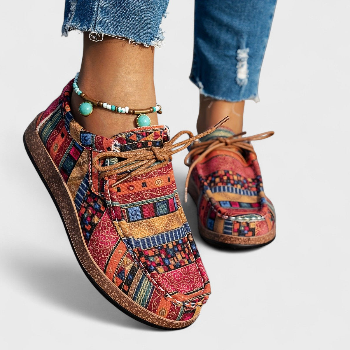 Orthopädische Damen Sneaker mit gepolsterter Sohle