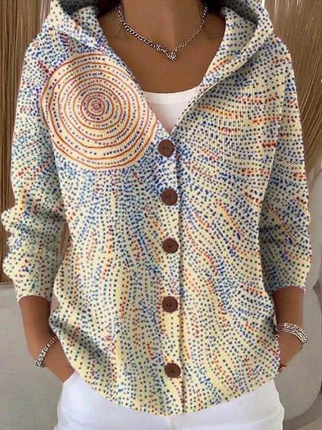 Damen Lange Strickjacke für Lagenlooks