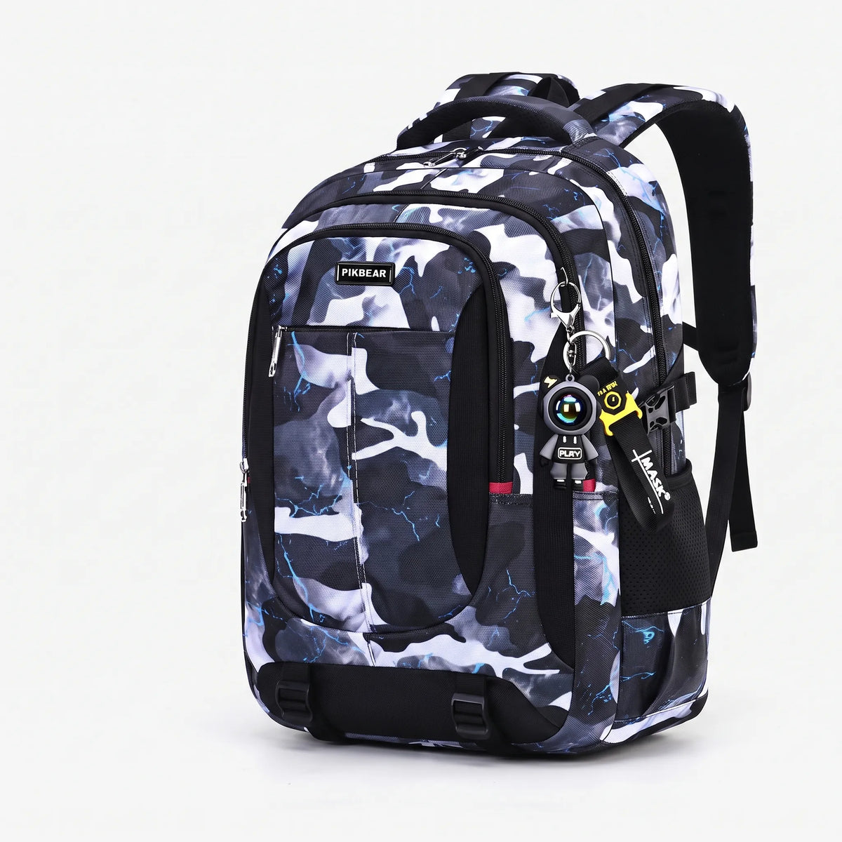 Geräumiger Teenager-Rucksack mit vielen Fächern und Laptopfach