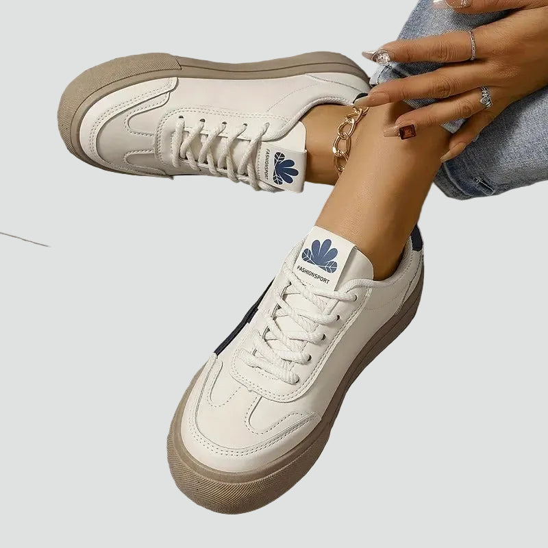 Damen Retro Low-Top Sneaker mit Komfortsohle