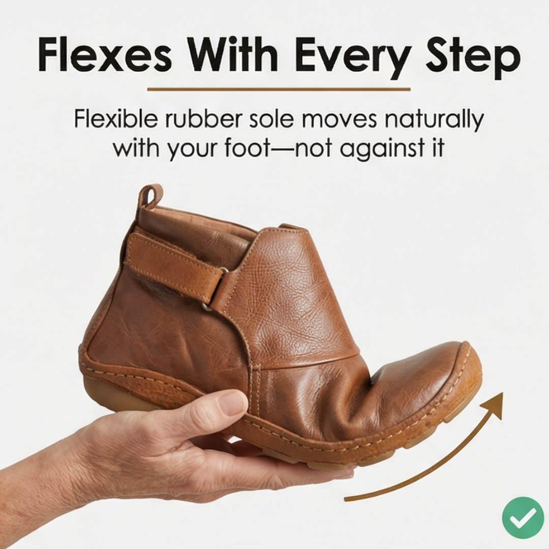 Weite Damen Stiefeletten mit Klettverschluss
