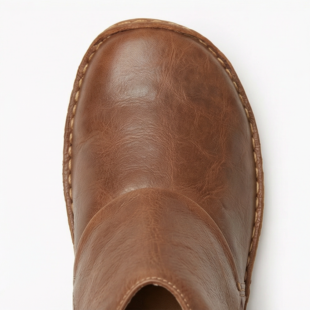 Weite Damen Stiefeletten mit Klettverschluss