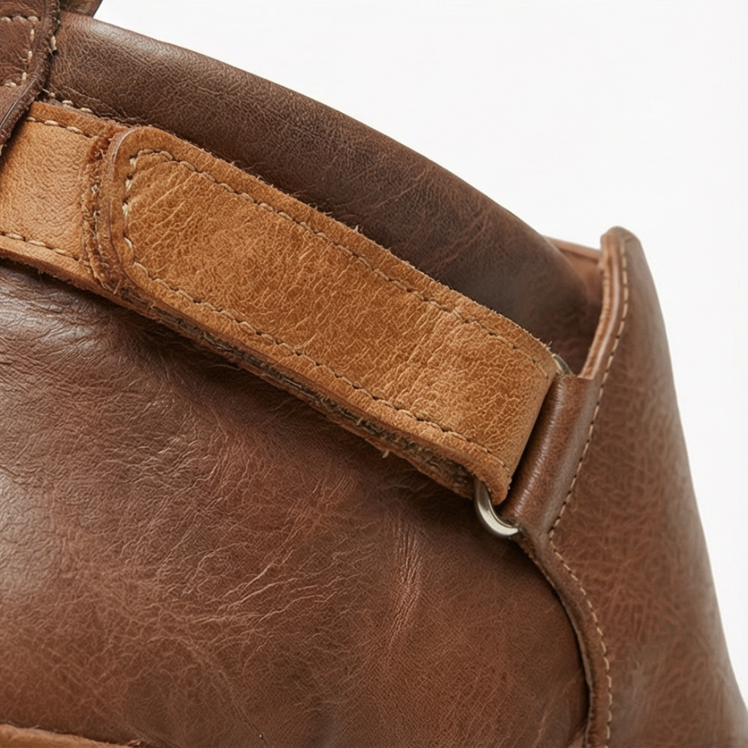 Weite Damen Stiefeletten mit Klettverschluss