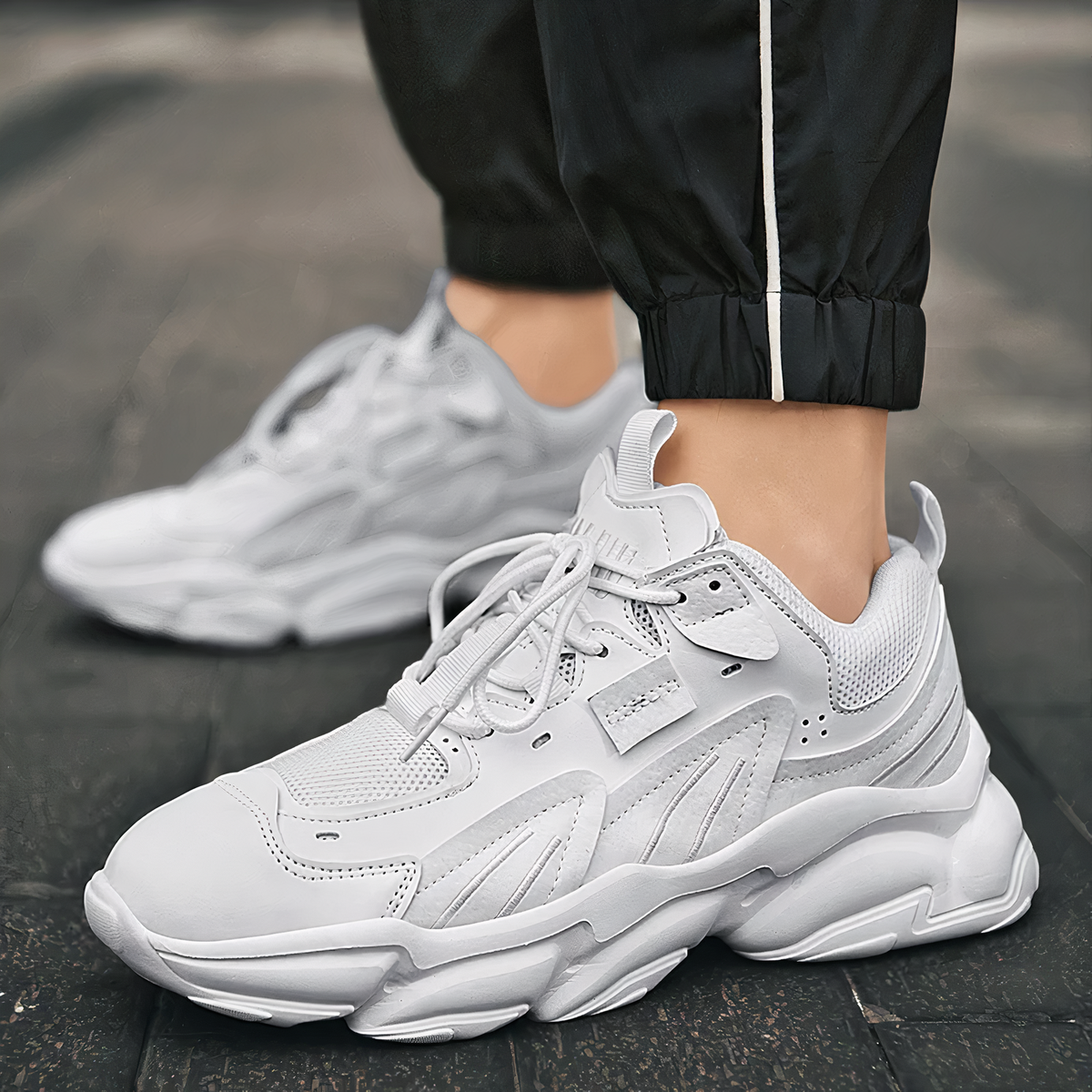 Herren Sneaker mit verdeckter Erhöhungssohle