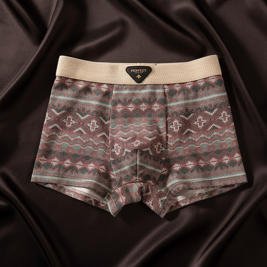 Retro Boxershorts aus Bio-Baumwolle mit Mesh-Einsätzen