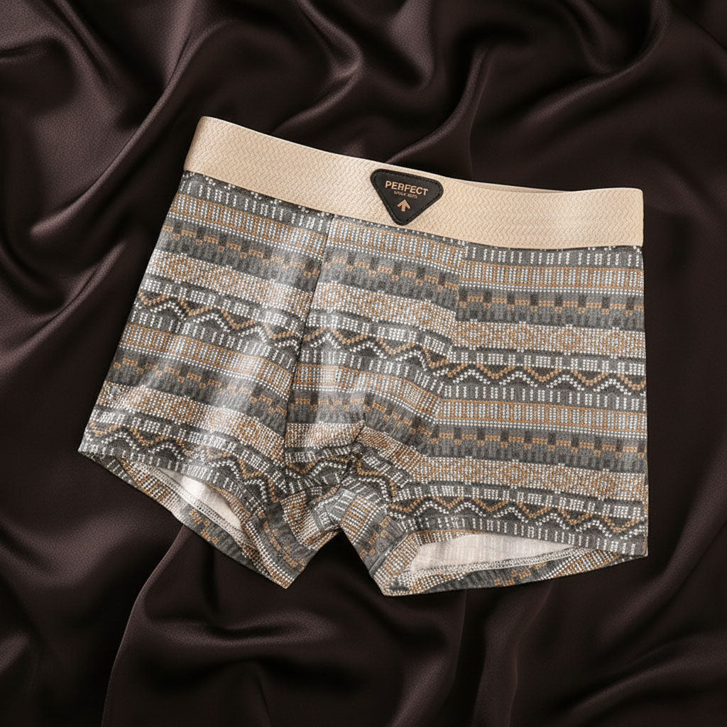 Retro Boxershorts aus Bio-Baumwolle mit Mesh-Einsätzen