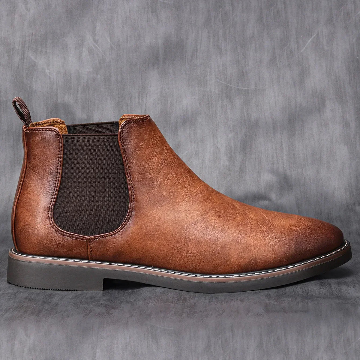 Herren Chelsea Boots Im Retro Look Mit Elastikeinsatz
