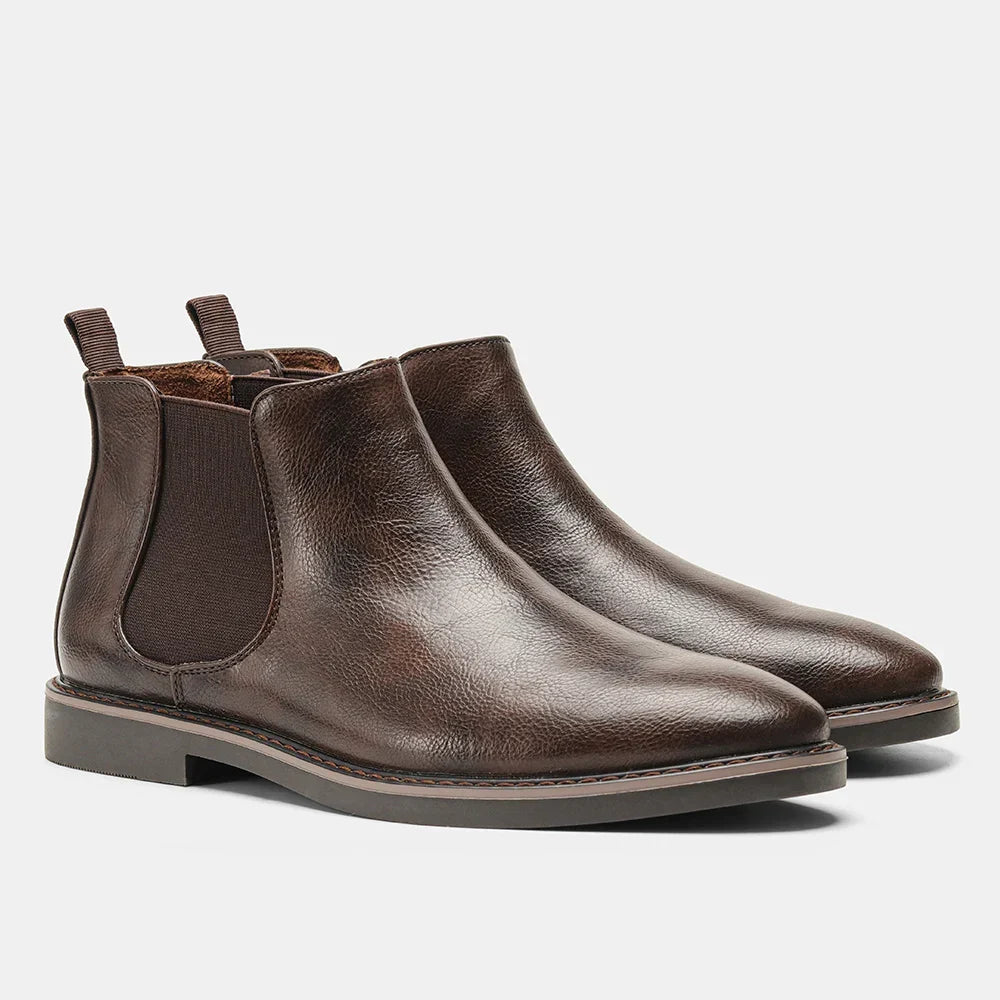 Herren Chelsea Boots Im Retro Look Mit Elastikeinsatz