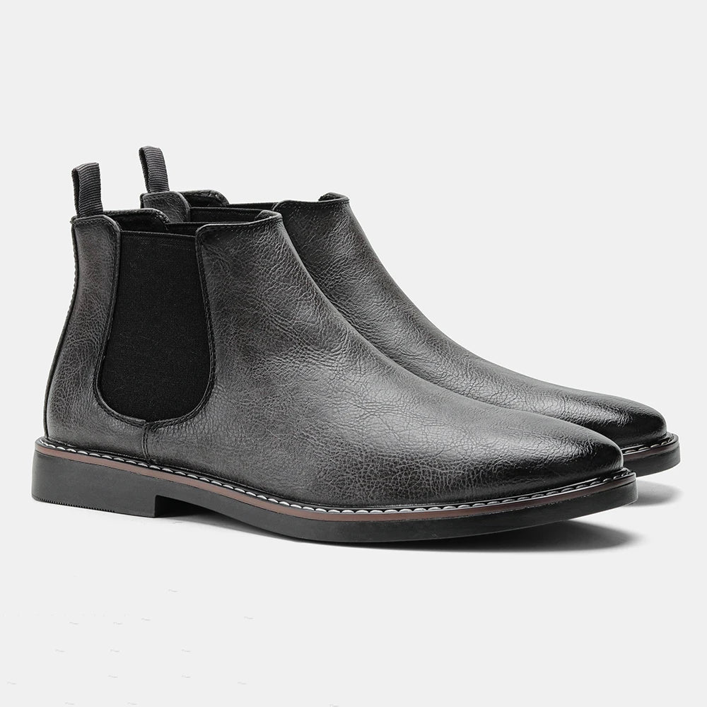Herren Chelsea Boots Im Retro Look Mit Elastikeinsatz