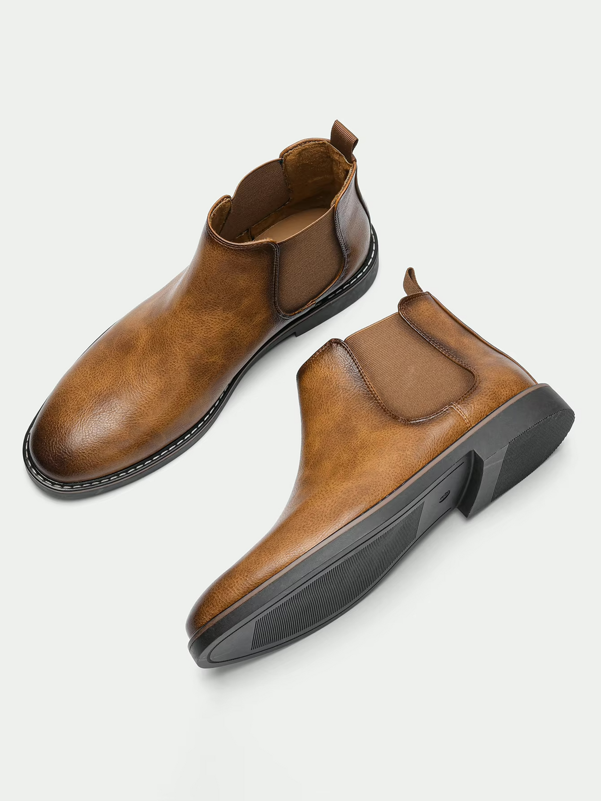 Herren Chelsea Boots Im Retro Look Mit Elastikeinsatz