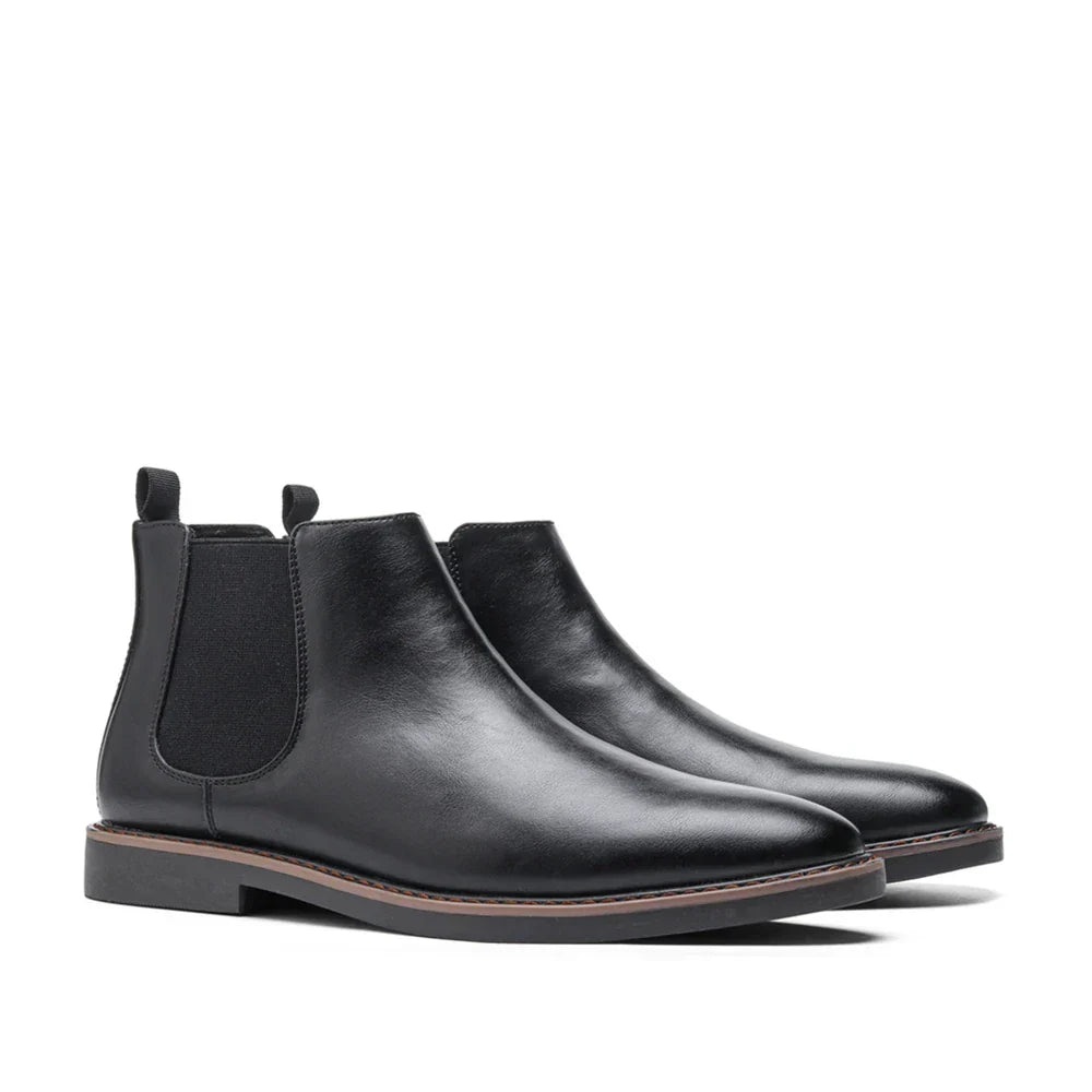 Herren Chelsea Boots Im Retro Look Mit Elastikeinsatz