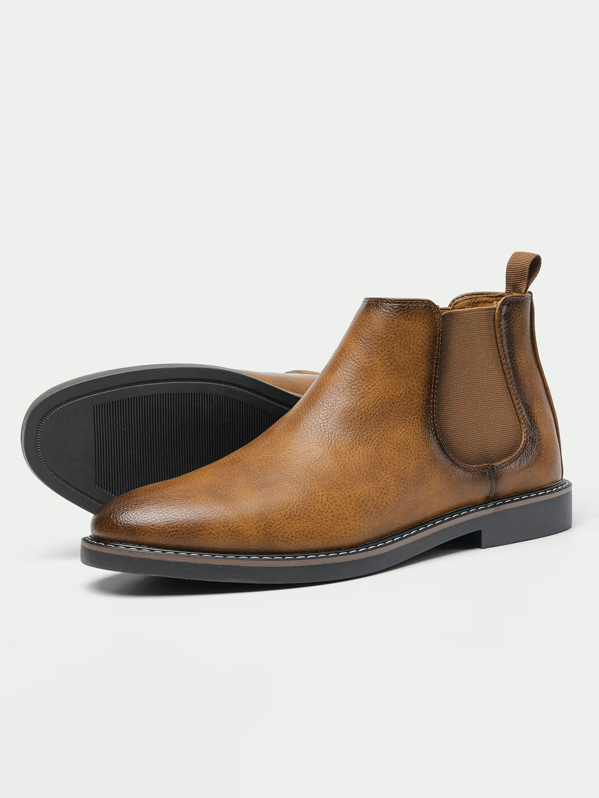 Herren Chelsea Boots Im Retro Look Mit Elastikeinsatz