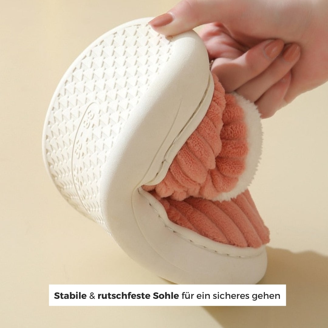 Flauschige Unisex Hausschuhe mit Dicker Sohle