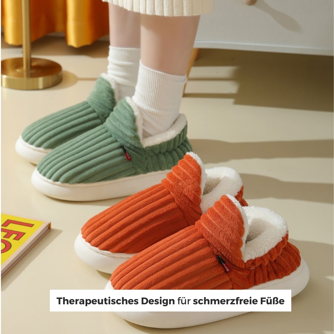 Flauschige Unisex Hausschuhe mit Dicker Sohle