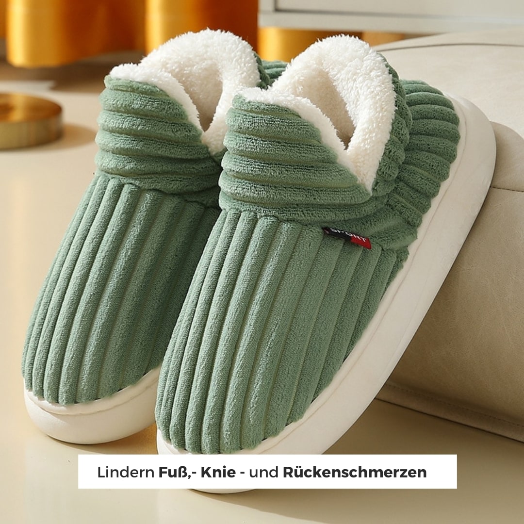 Flauschige Unisex Hausschuhe mit Dicker Sohle
