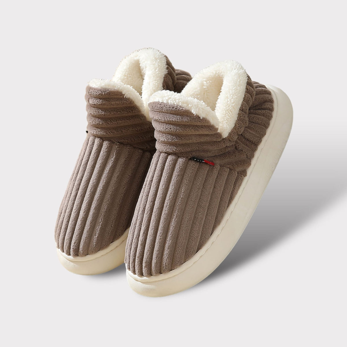 Flauschige Unisex Hausschuhe mit Dicker Sohle