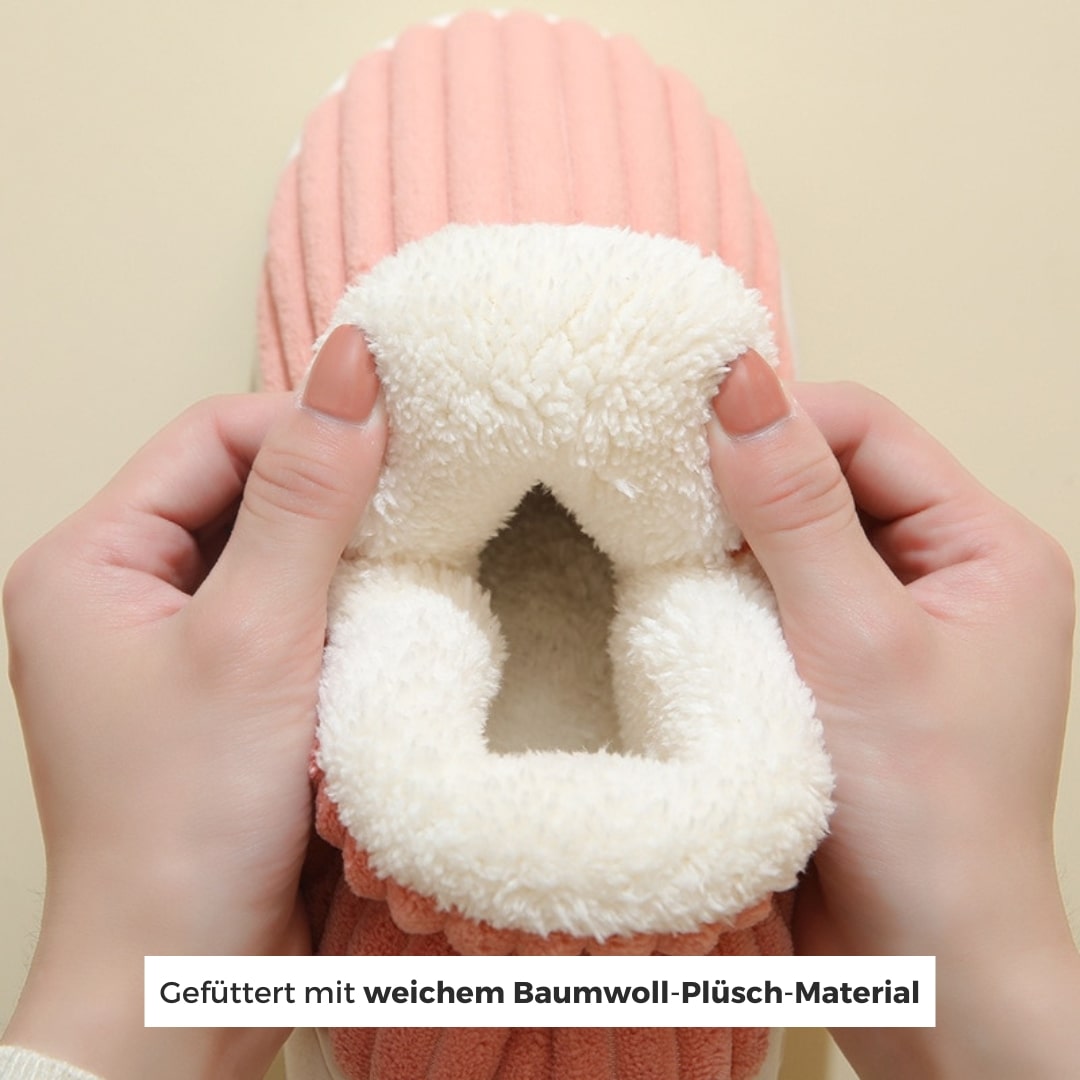 Flauschige Unisex Hausschuhe mit Dicker Sohle