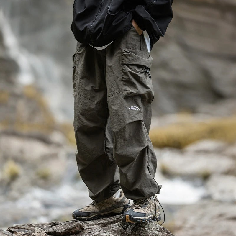 Wetterfeste Cargohose mit Lockerer Baggy-Passform