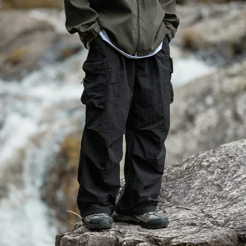 Wetterfeste Cargohose mit Lockerer Baggy-Passform