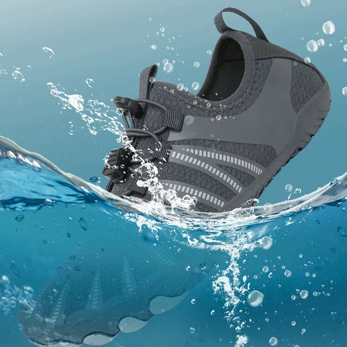 Schnelltrocknende Barfuß Wasserschuhe mit Zugverschluss
