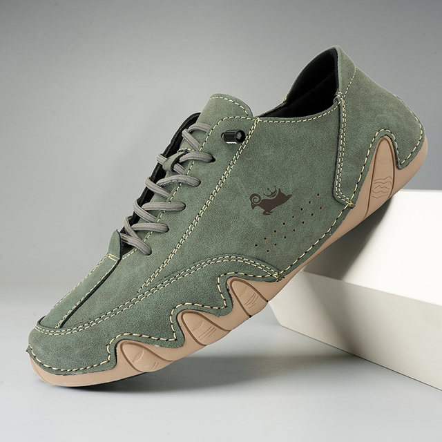 Flexible Barfussschuhe aus Kunstleder mit rutschfester Sohle