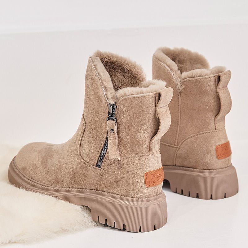 Gefütterte Damen Winterstiefel Mit Rutschfester Sohle