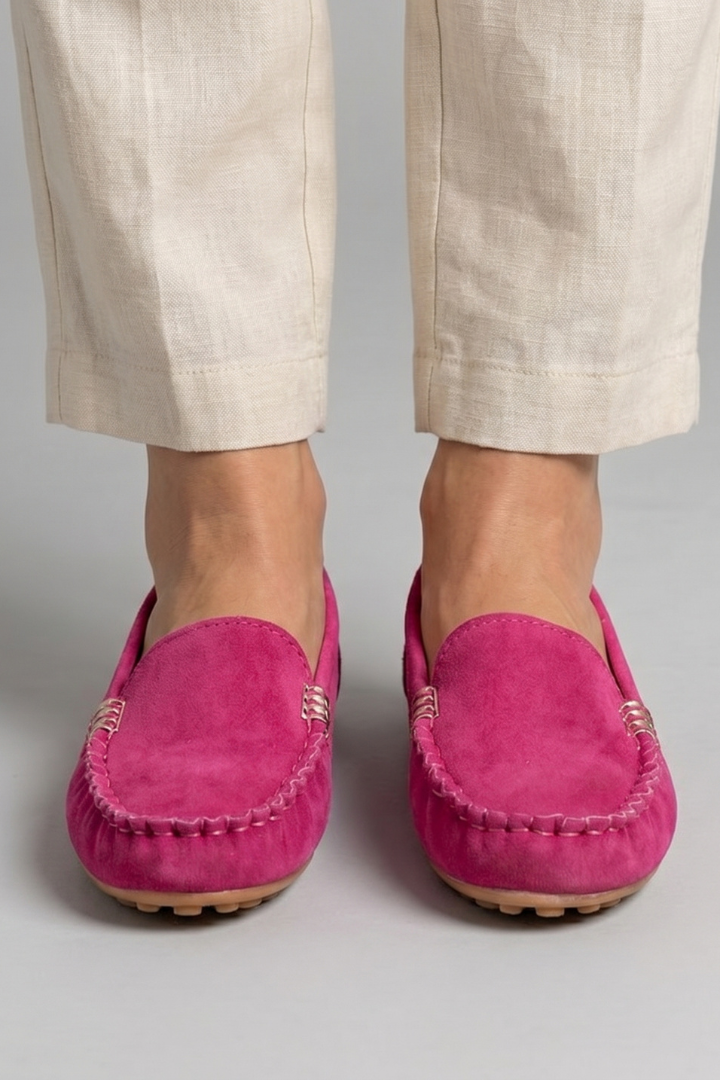 Orthopädische Damen Slip-On Loafer mit runder Zehe