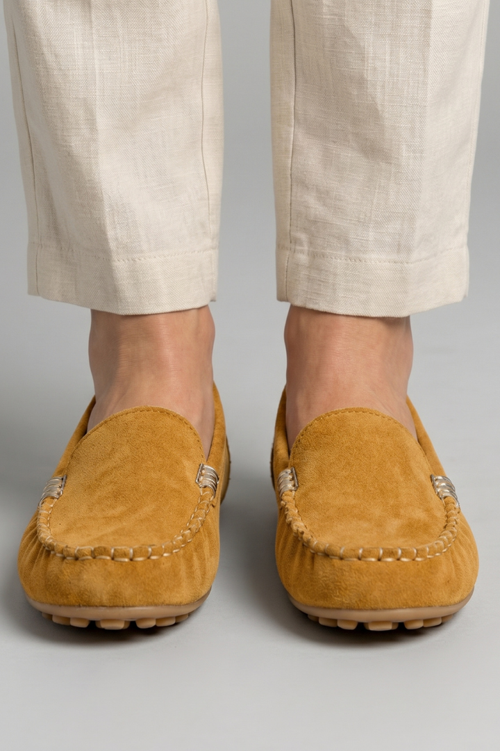 Orthopädische Damen Slip-On Loafer mit runder Zehe
