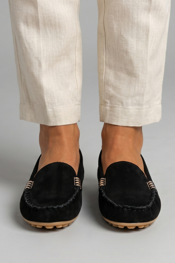 Orthopädische Damen Slip-On Loafer mit runder Zehe