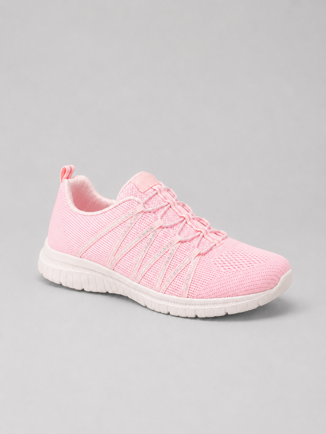 Glitzernde Damen Strick Sneaker zum Hineinschlüpfen