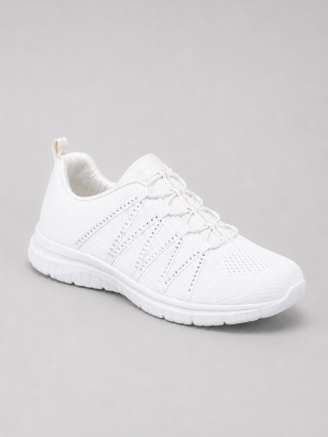 Glitzernde Damen Strick Sneaker zum Hineinschlüpfen
