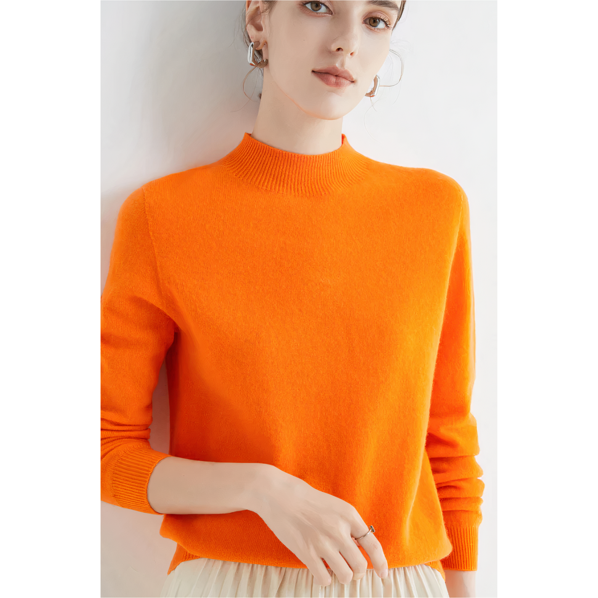 Damen Strickpullover Mit Kurzem Ausschnitt