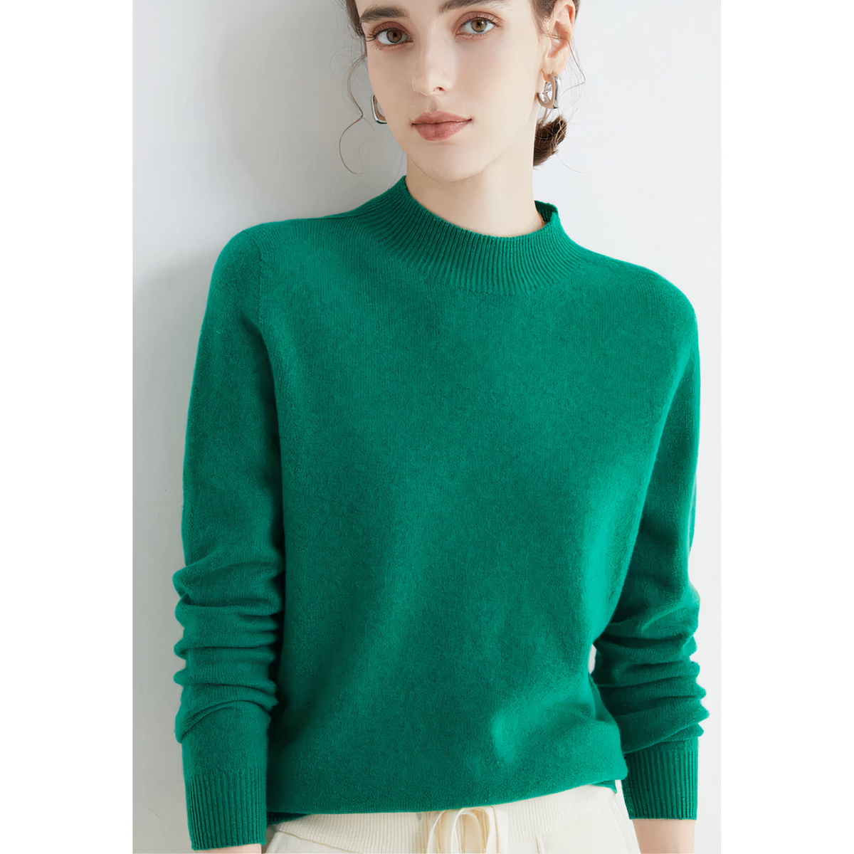 Damen Strickpullover Mit Kurzem Ausschnitt