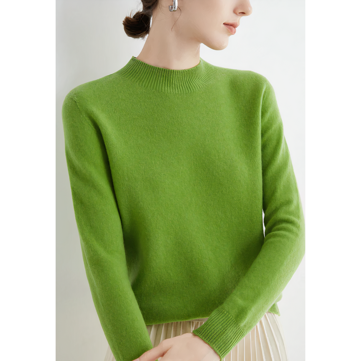 Damen Strickpullover Mit Kurzem Ausschnitt