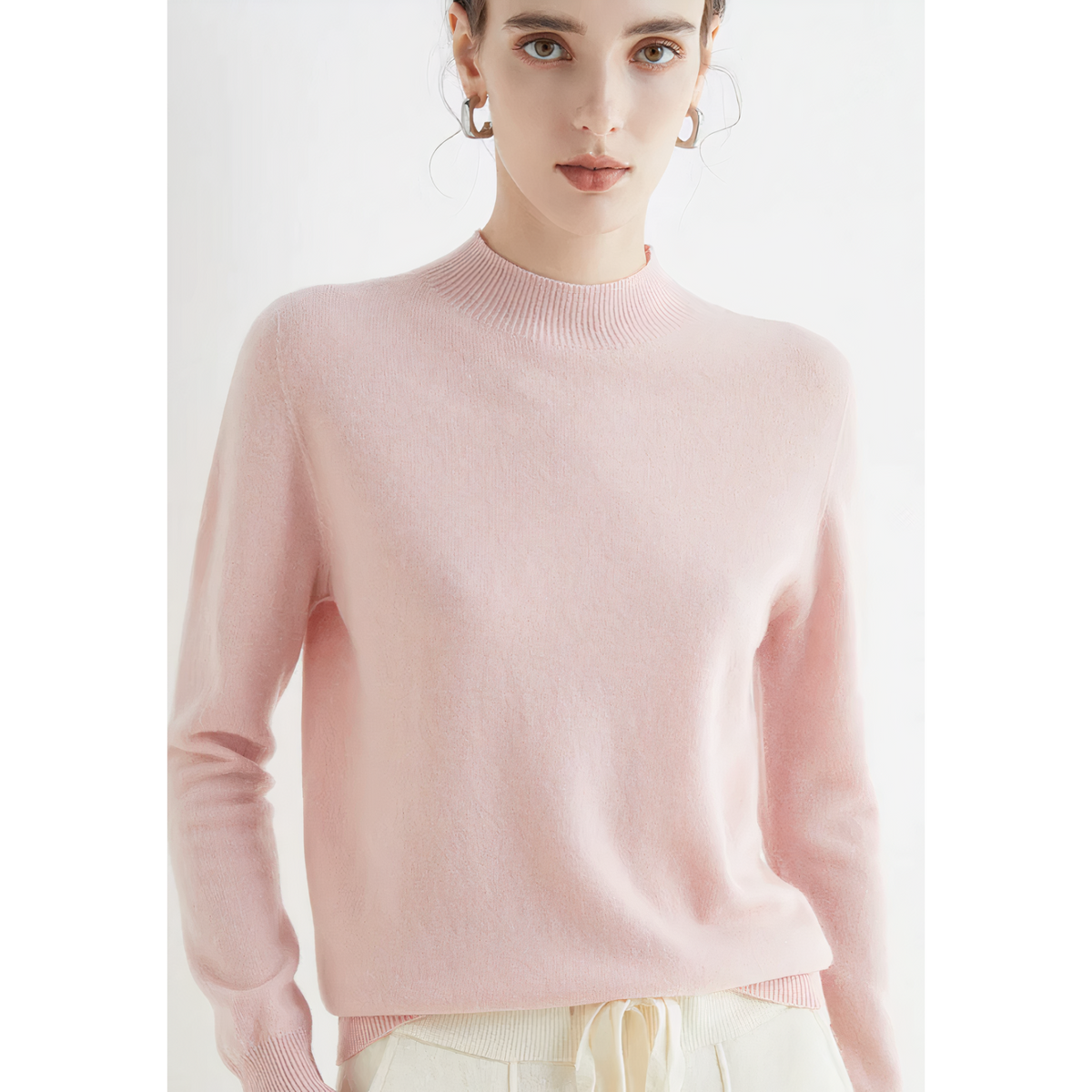 Damen Strickpullover Mit Kurzem Ausschnitt