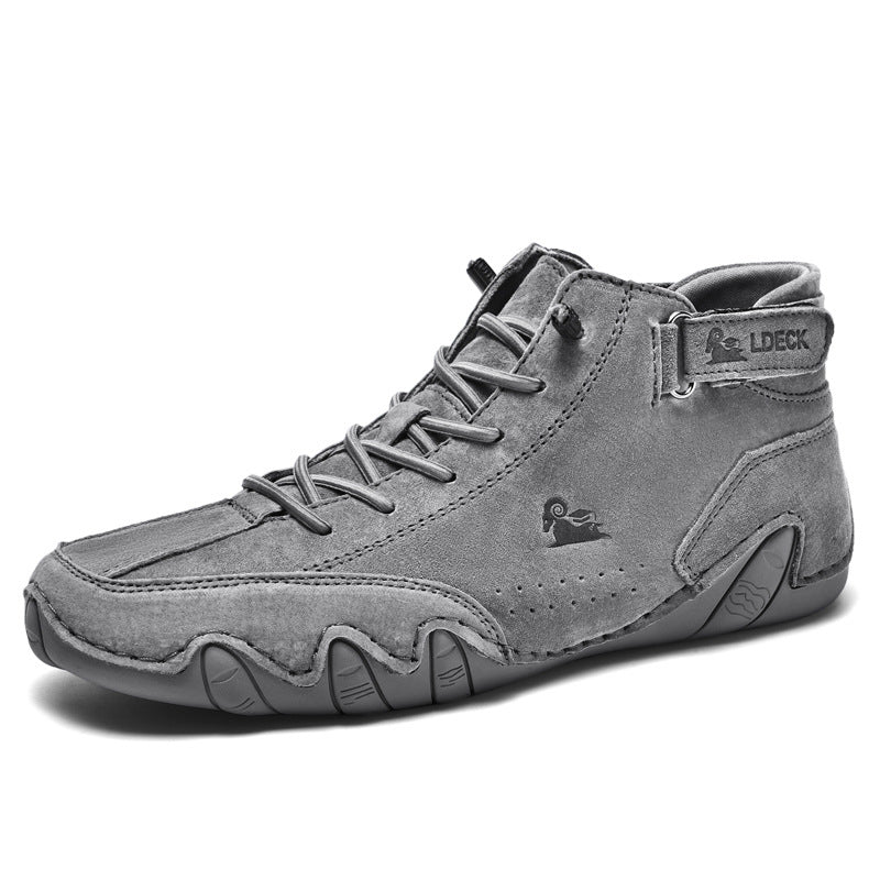 Unisex Barfußschuhe aus PU Leder mit Rutschfester Sohle