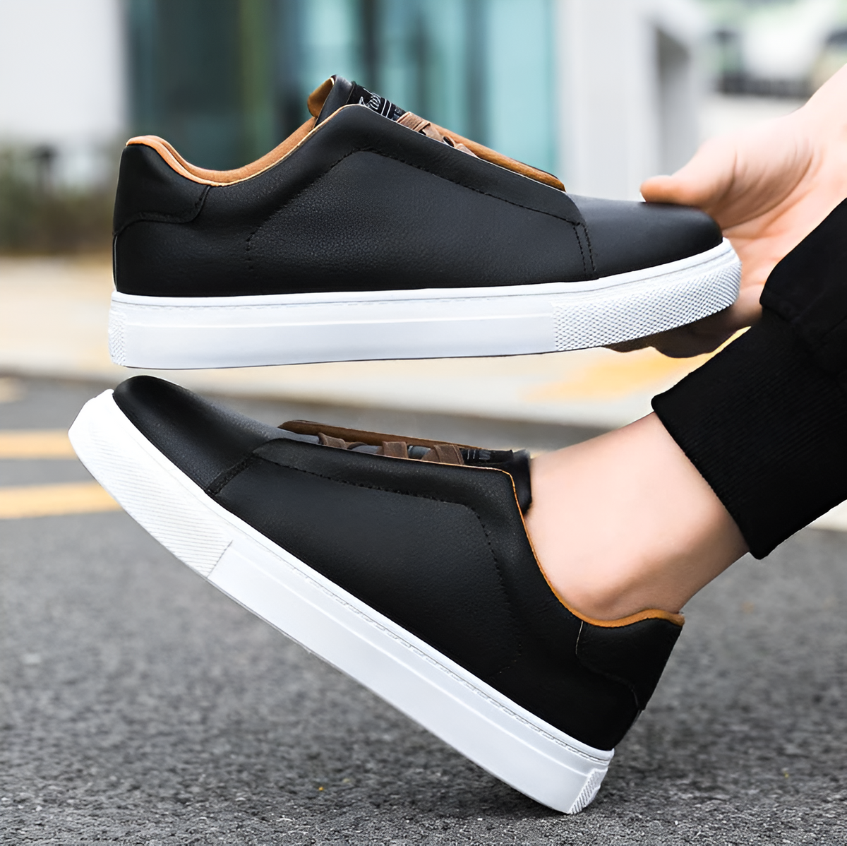 Vegane Herren Sneaker für den Alltag mit Komfortsohle