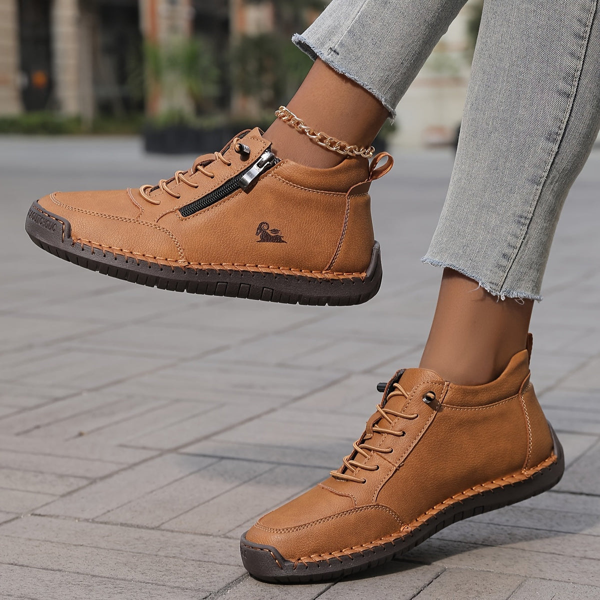 Damen Walkingschuhe mit Weiter Zehenbox und Rutschfester Sohle